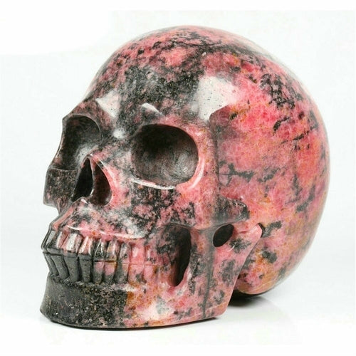 Black Rhodonite  Crystal Skull