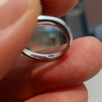 Blue Zircon Ring, Sterling Silver Ring, Blue Gemstone Ring, Solitaire